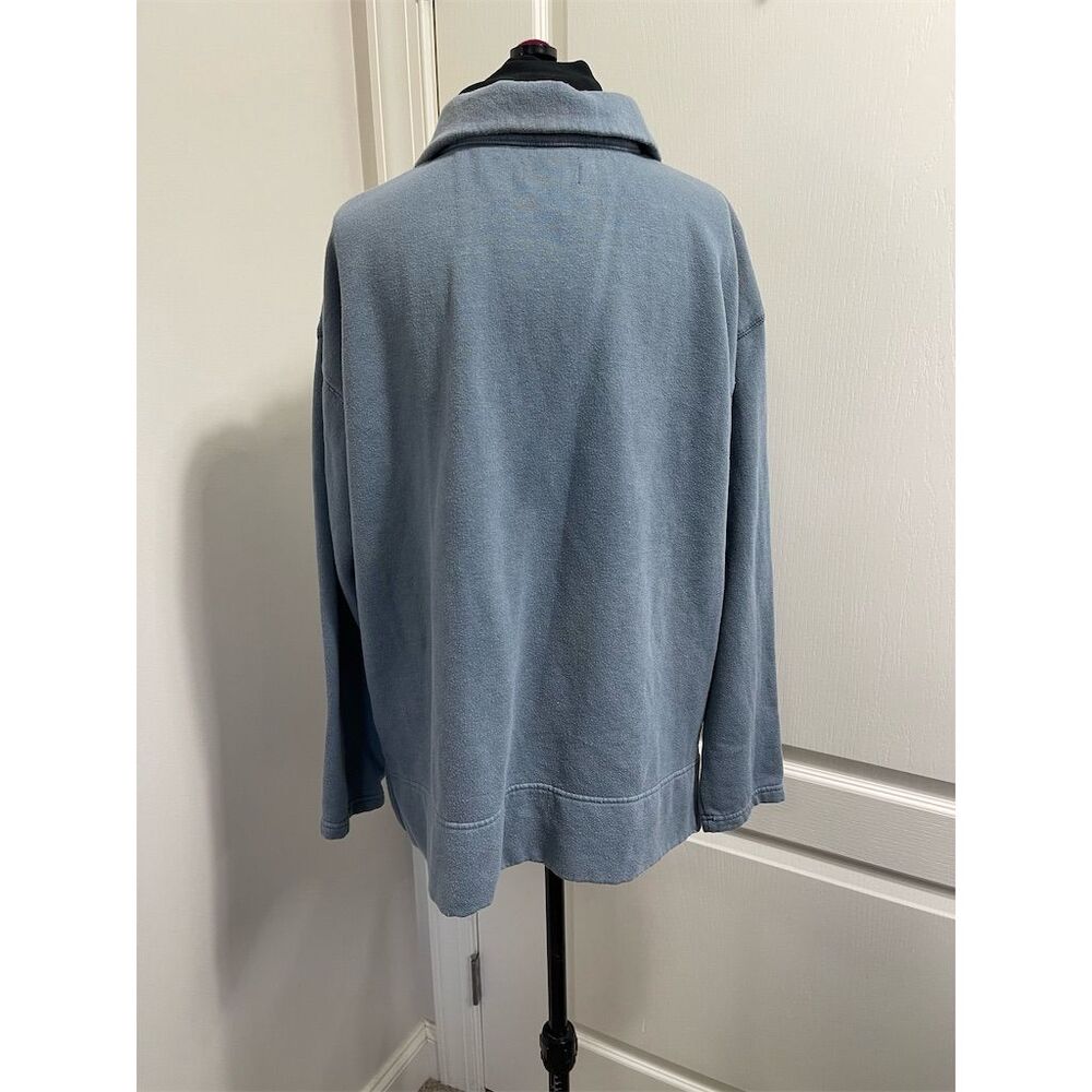 Chaps by Ralph Lauren Men's Blue 1/4 Zip Sweatshirt Size M - Picture 4 of 8